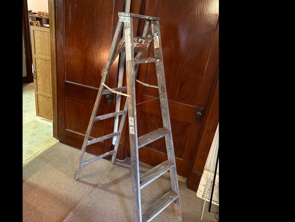 6’ Wood Ladder Missing A Step