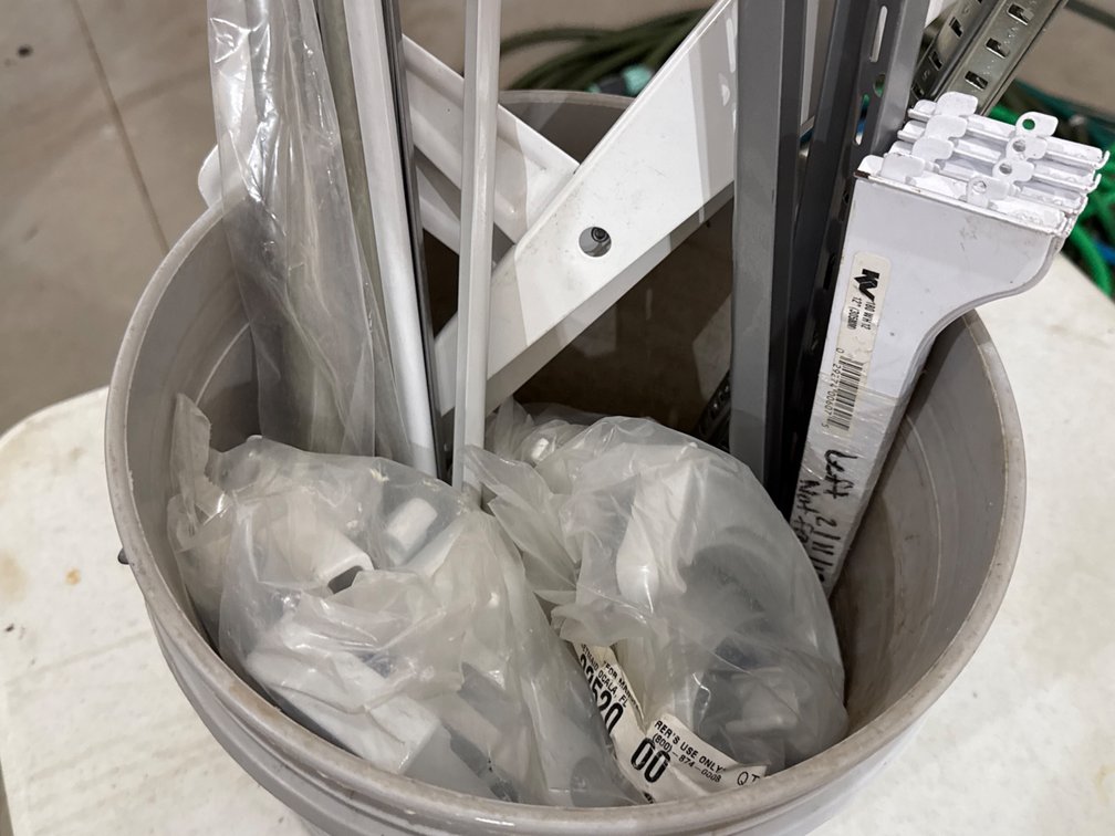 Pail with Rods and Brackets