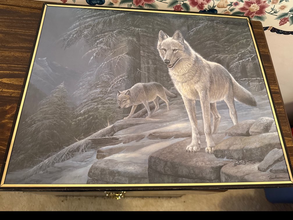 Framed Wolf Picture