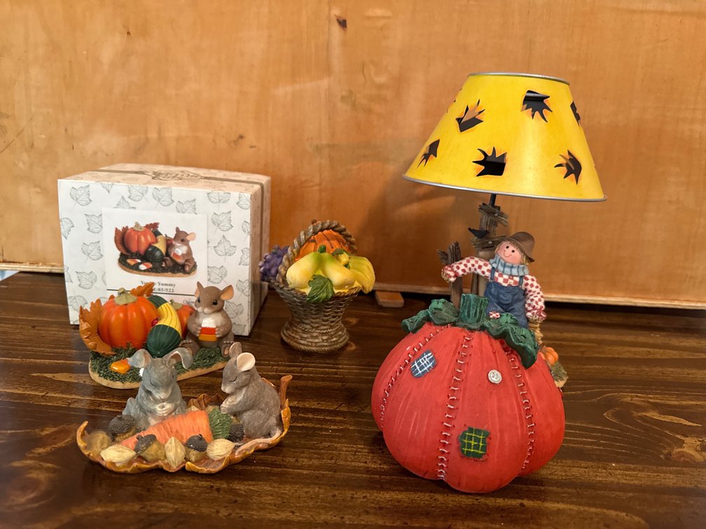 Fall Decor- Knickknacks and Candle Holder