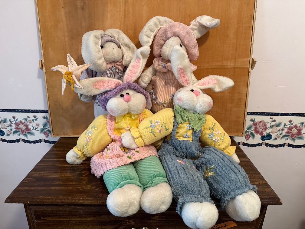 Easter Decor-Plush Bunnies