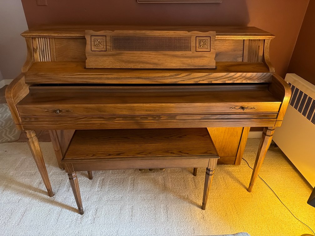 Piano, Bench and Music