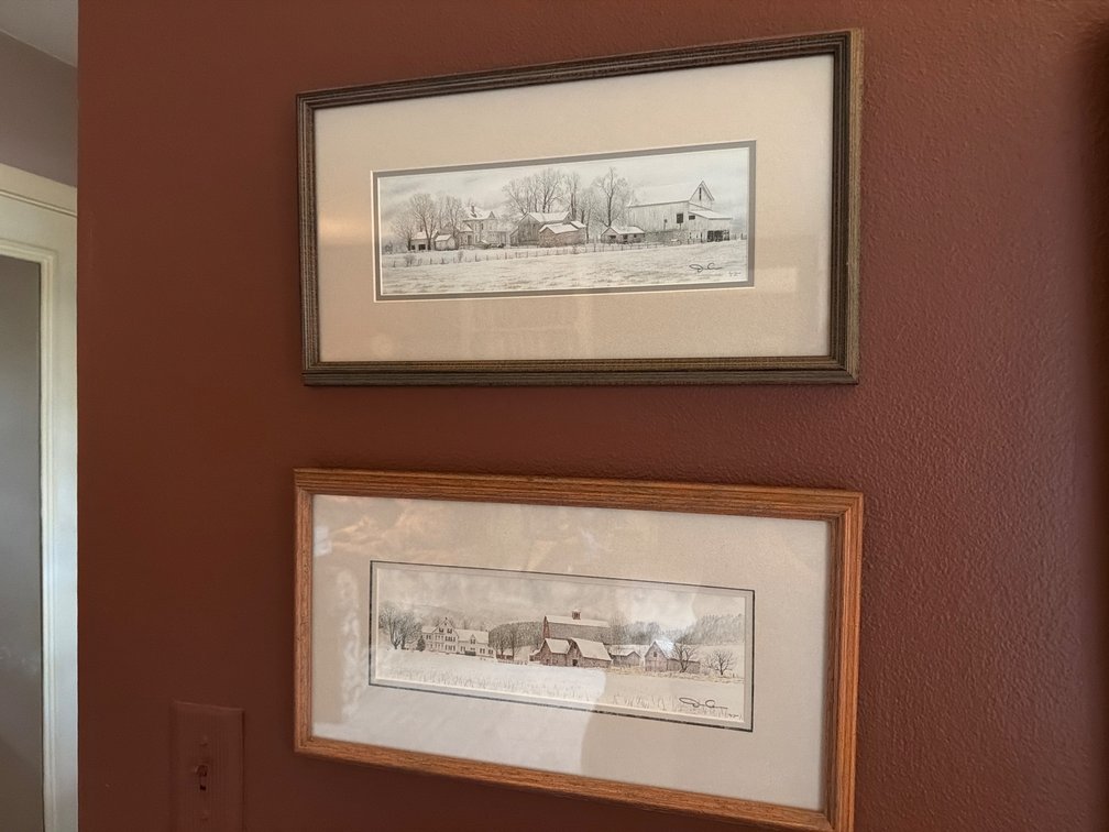 (2) Framed 16” X 8” Prints