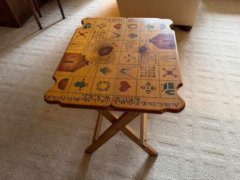 Folding Decorative Wood Tray