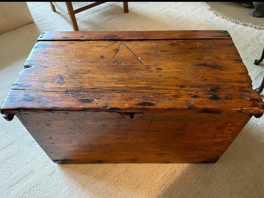 Wood Trunk-19” X 34.5” X 18.5”