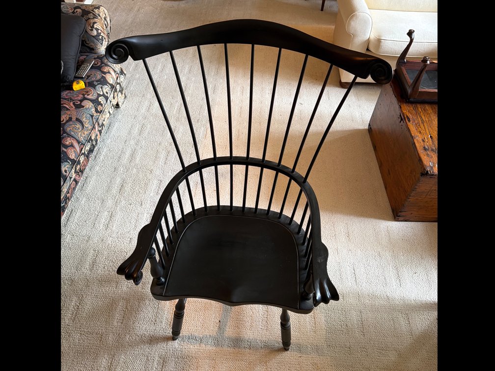 Black Windsor Arm Chair
