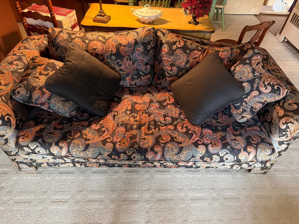 Sofa with Throw Pillows