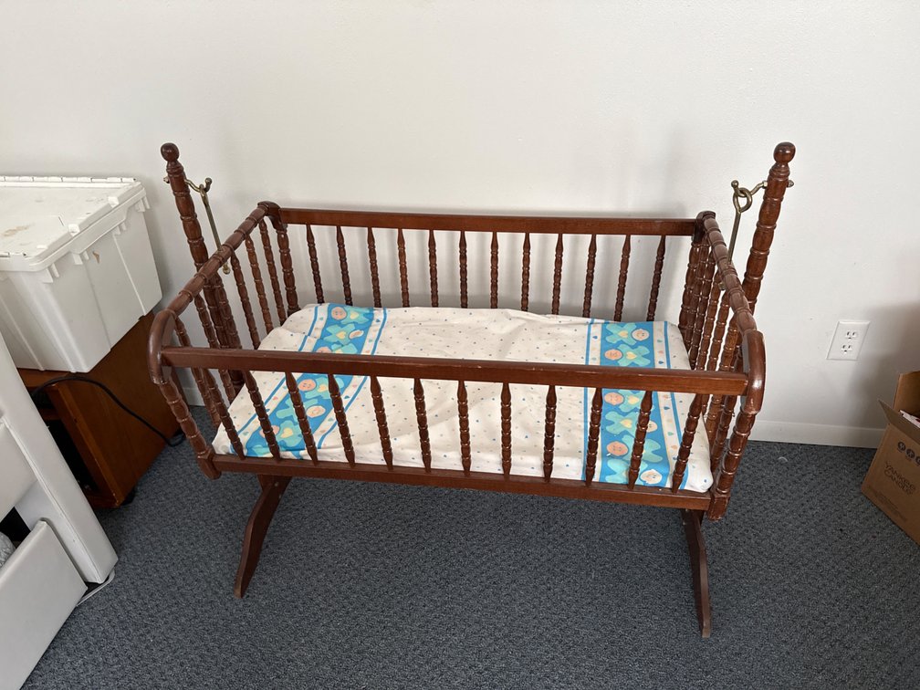 Vintage Wood Cradle