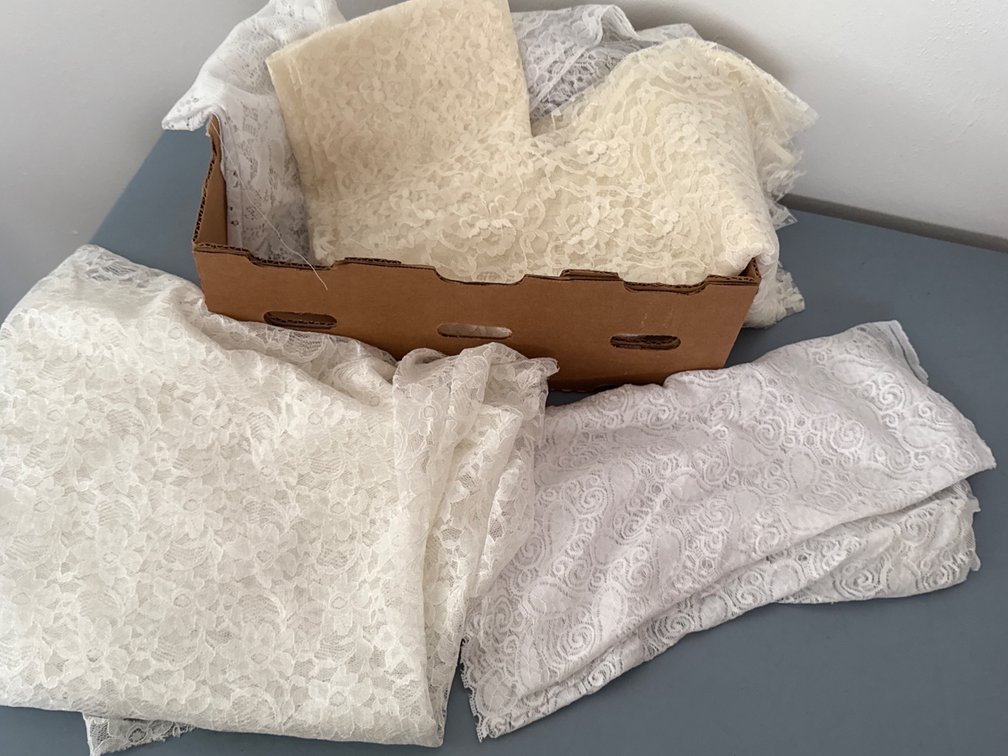 Box of Lace Material