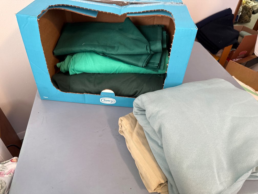 Box of Green Shades-Material