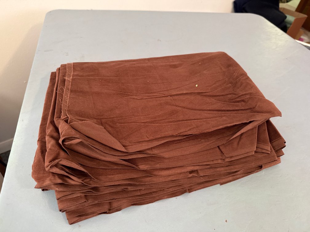 Brown Corduroy Material