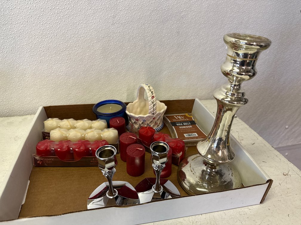 Candles, Candle Sticks And Holders