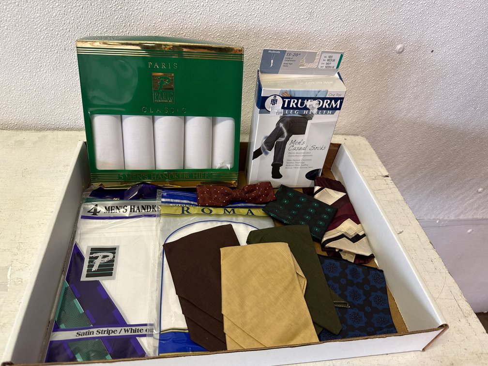 Men’s Handkerchiefs ,Socks And Bow Tie