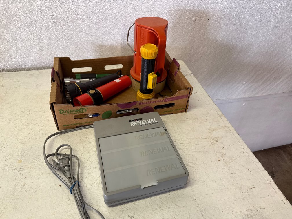 Flashlights And Battery Charger