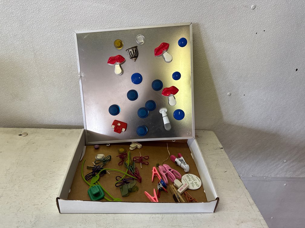 Message Board, Magnets And Clips