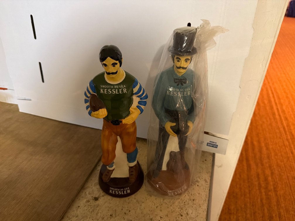 Football and Bowling Advertising Statues-2 at 14” Tall