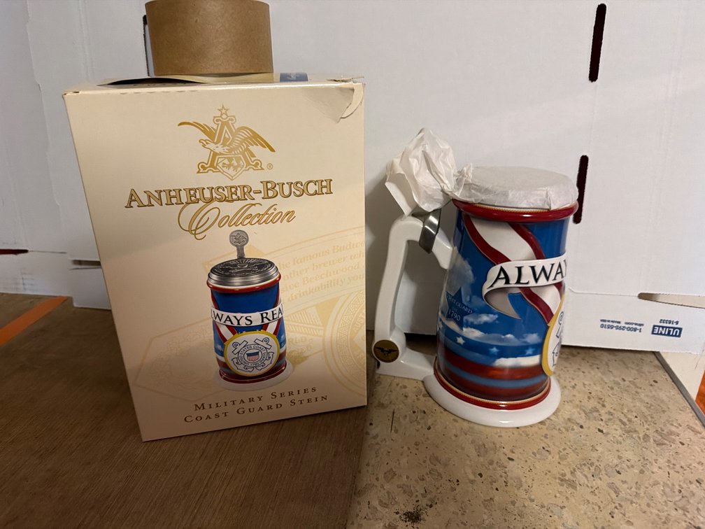 Anheuser Busch Coast Guard Stein