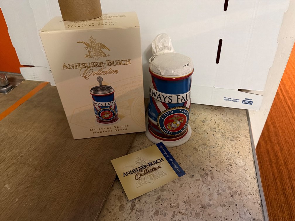 Anheuser Busch Marine Corps Stein