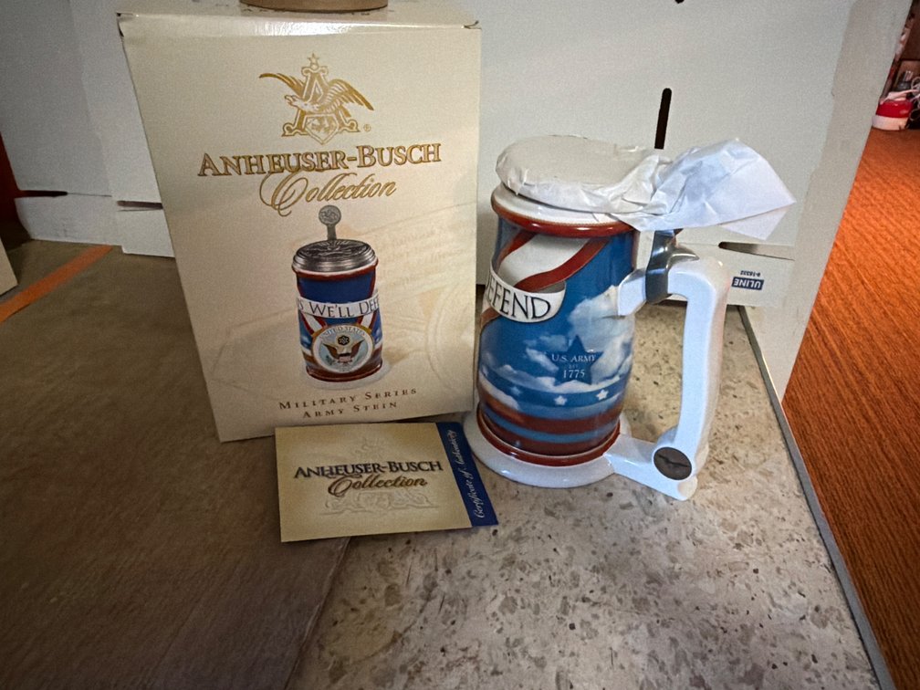 Anheuser Busch Army Beer Stein