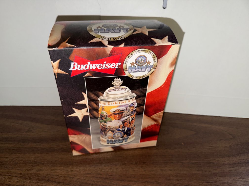 1999 Budweiser Navy Stein