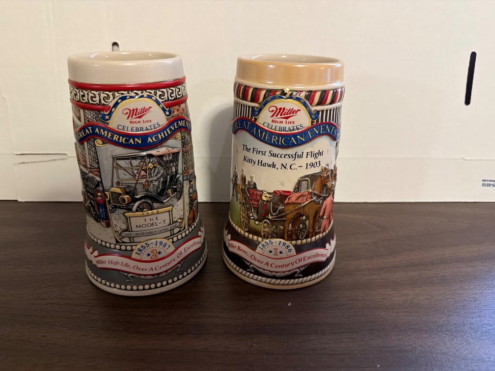 Miller Great American Events Steins