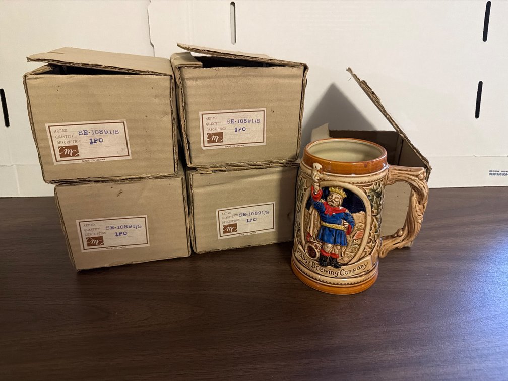 (5) 1984 Pabst Light Mugs