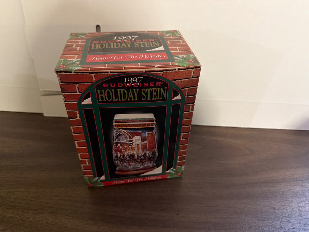 1997 Budweiser Holiday Stein