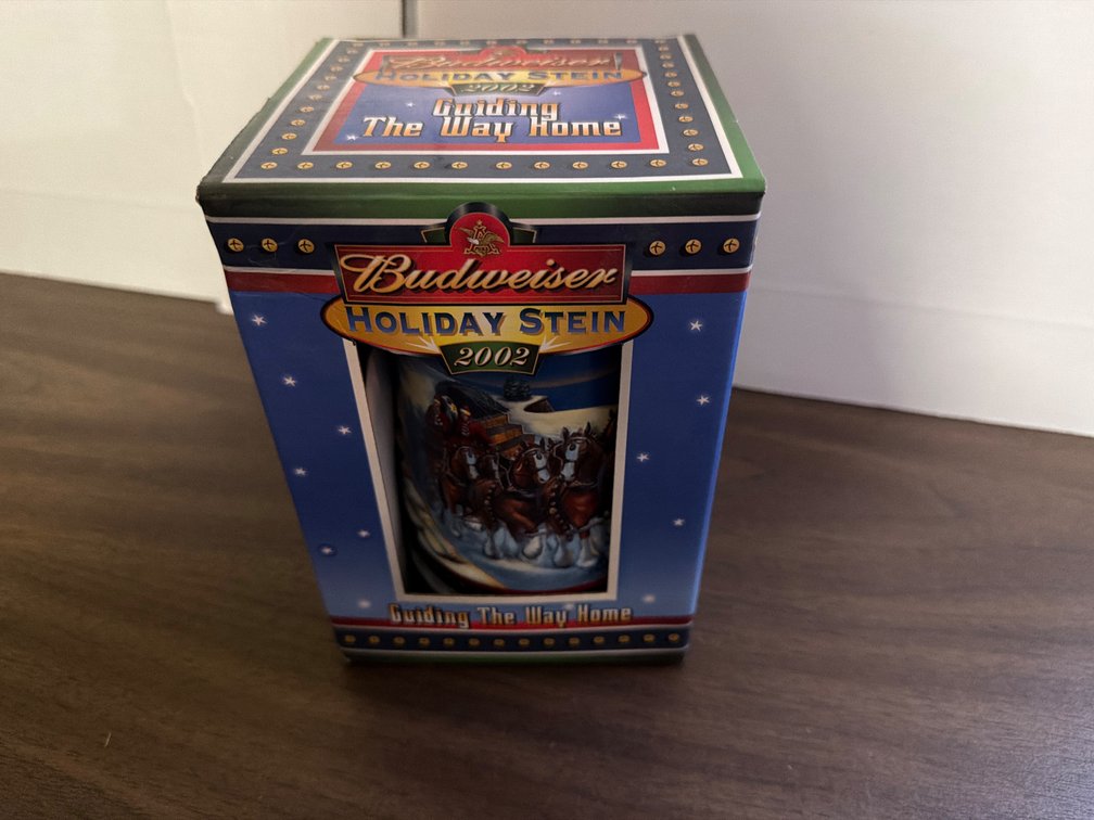 2002 Budweiser Holiday Stein