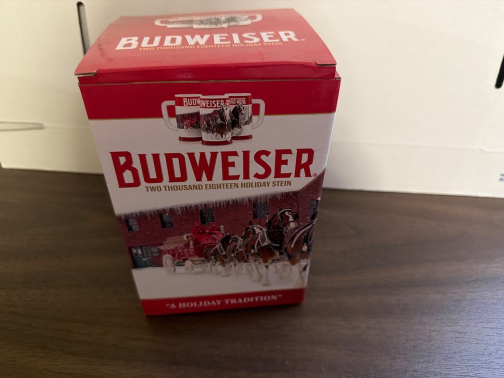 2018 Budweiser Holiday Stein