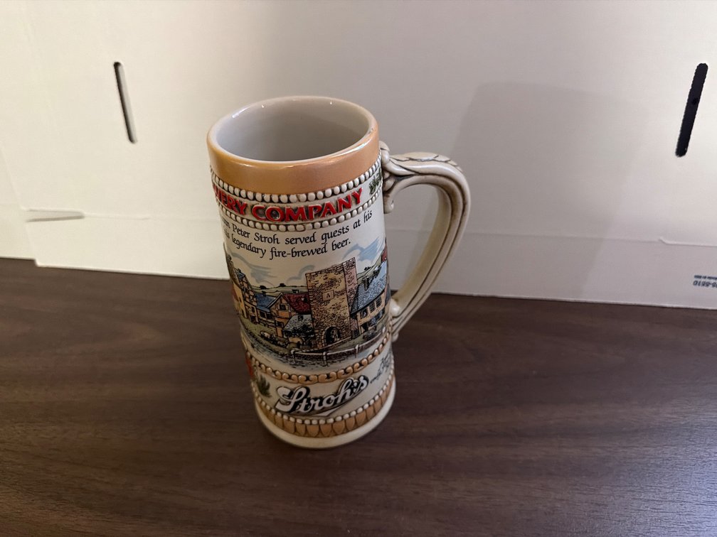 Strohs Beer Stein