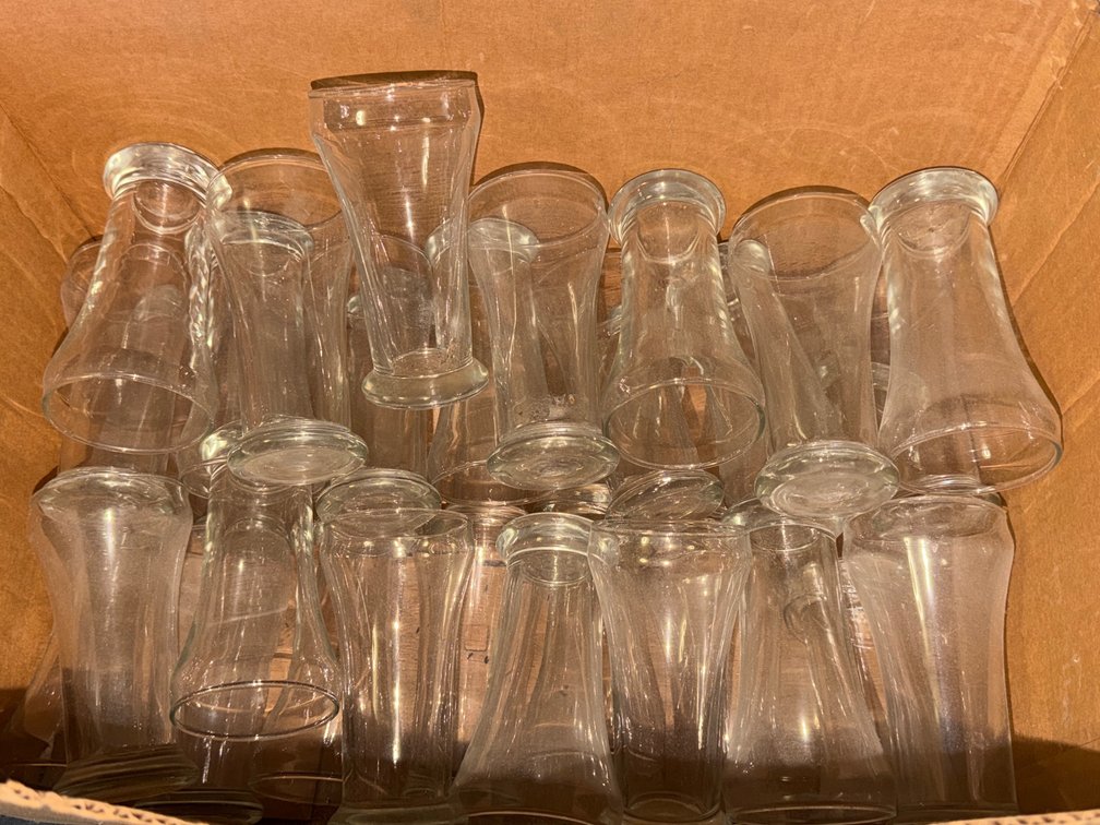 Box of 35 Plain Beer Glasses