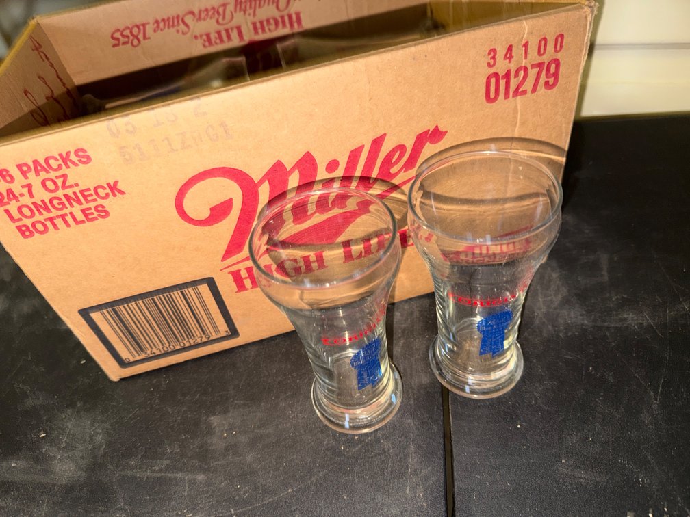 14 Pabst Beer Glasses