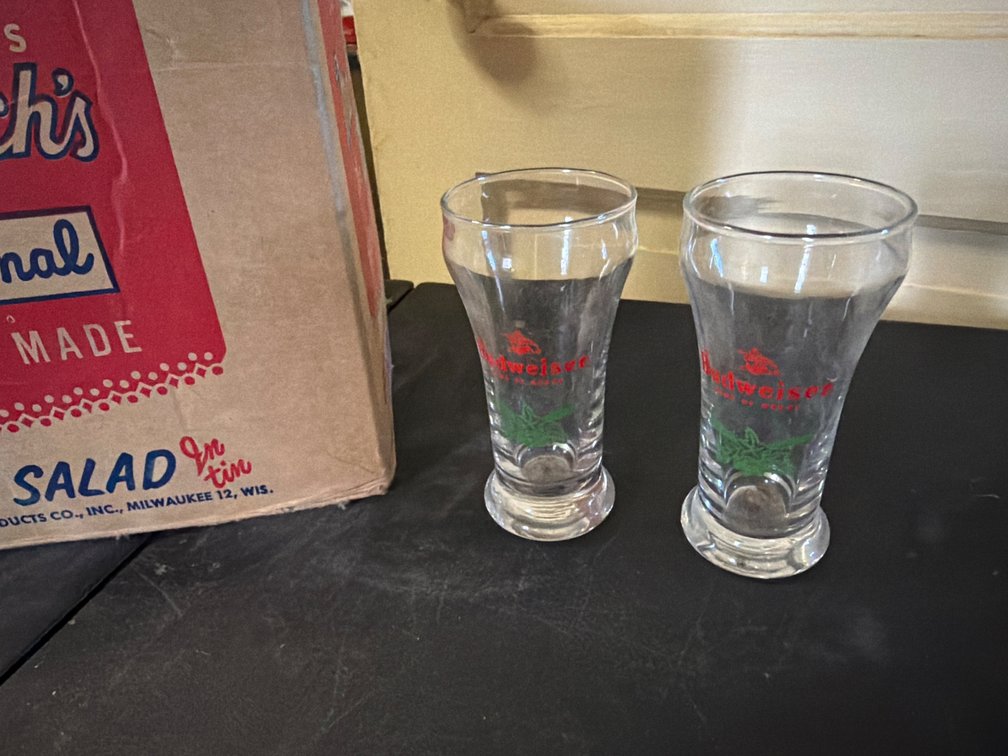 15 Budweiser Beer Glasses