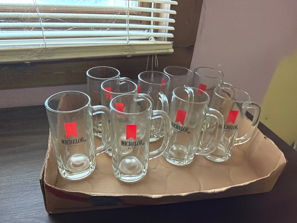 9 Michelob Beer Mugs