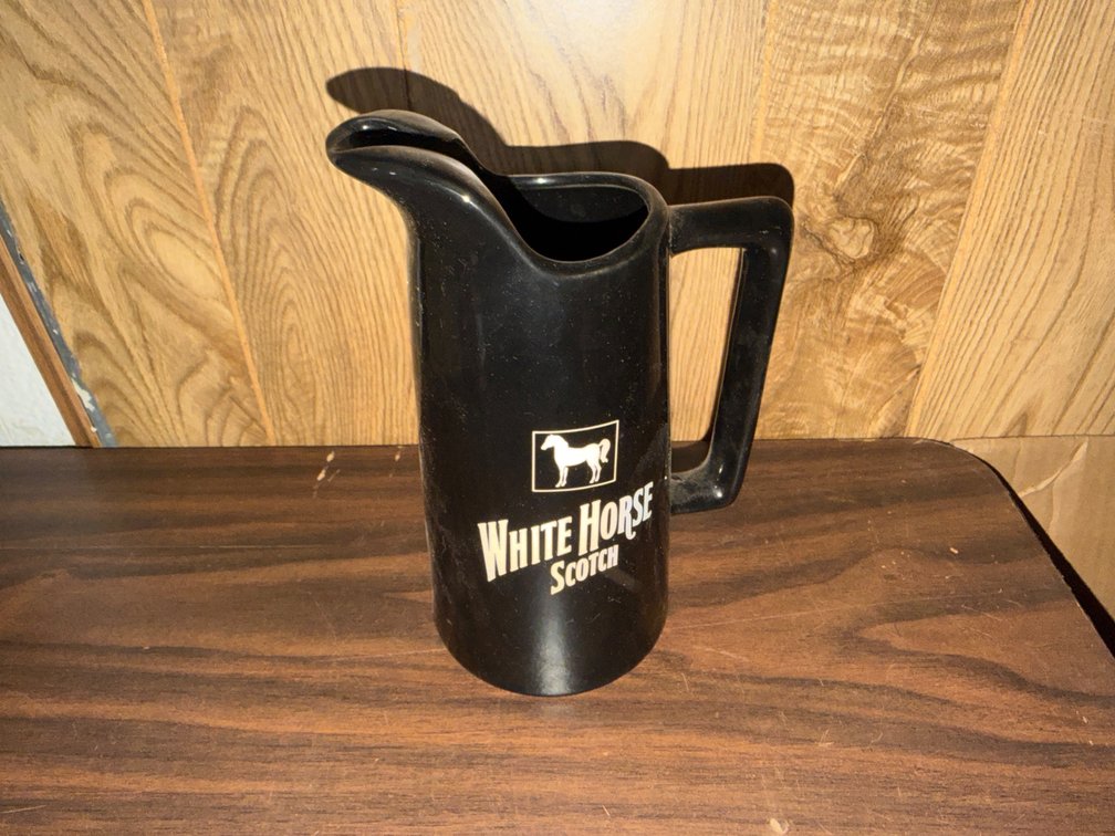 White Horse 9” Tall Collectible Pitcher