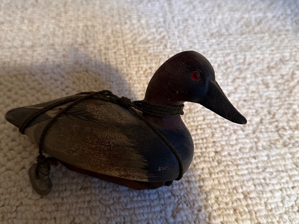 Mini Carved Duck Decoy