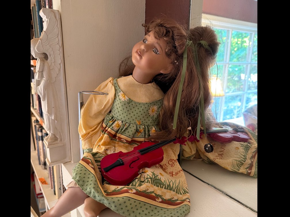Porcelain Doll with Violin