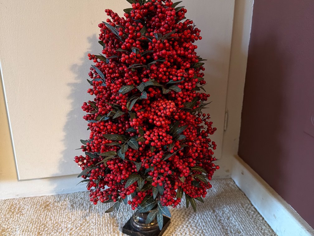 19” Tall Artificial Berry Decoration