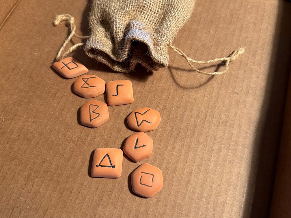 Runes-Burlap Sack