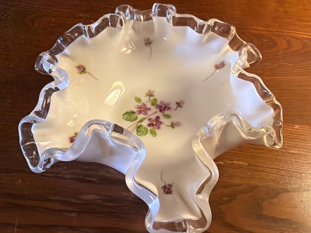 Fenton Glass Trinket Dish