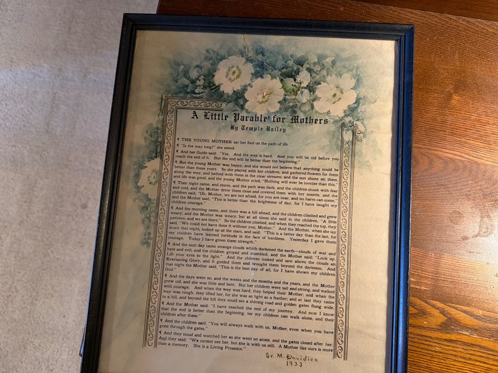 Framed Mothers Prayers-15x12