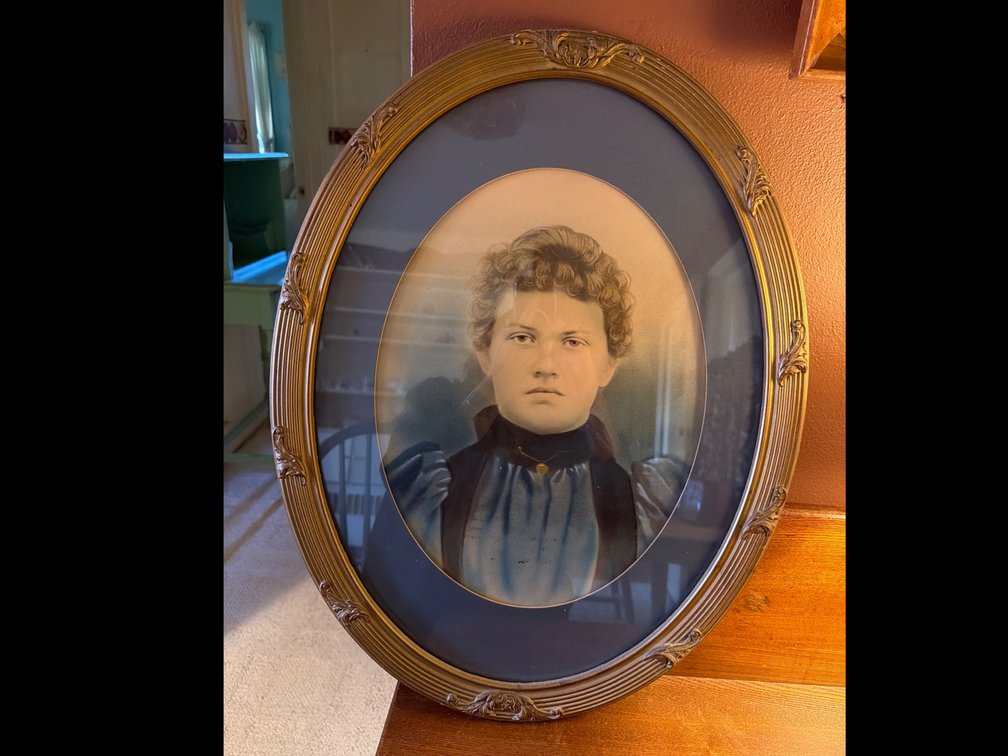 Old Framed Oval Portrait
