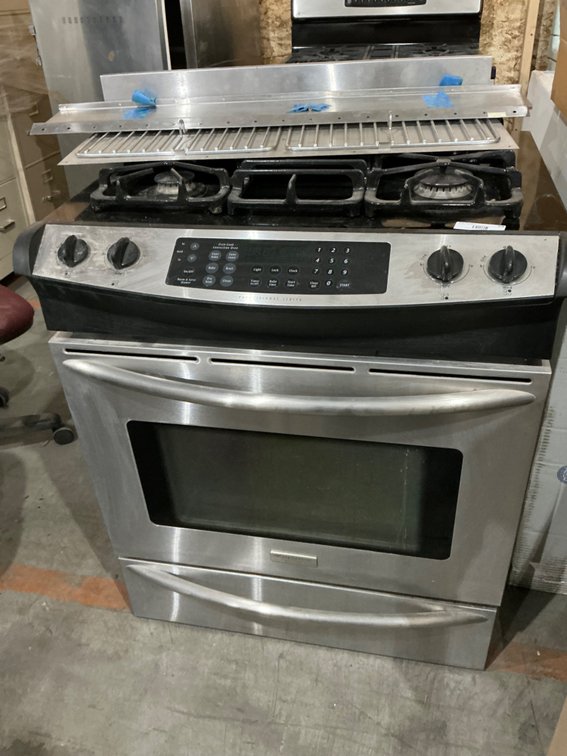 Electrolux Frigidaire Professional Series Gas or LP Range with Electric Even Cook Convection Oven