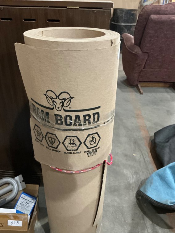 Partial Roll of Ram Board
