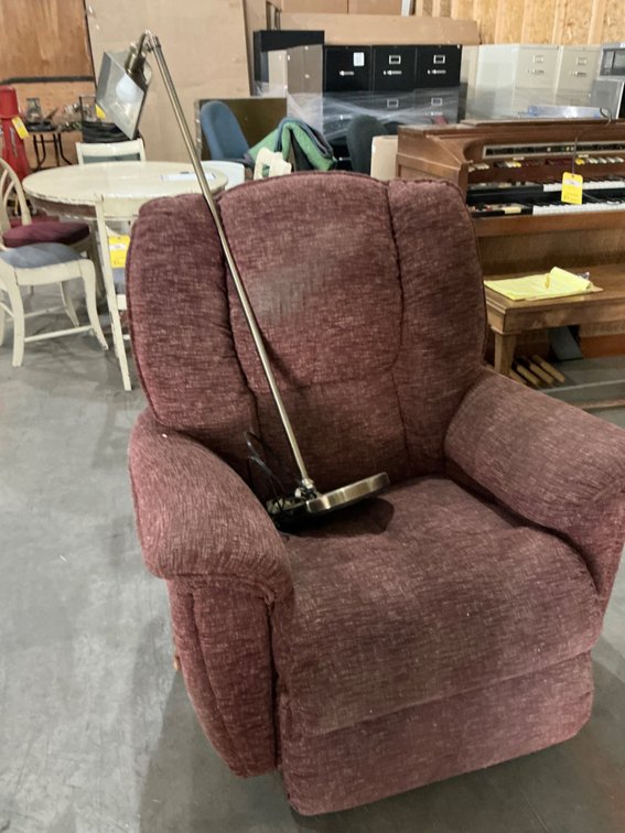 LA Z Boy Recliner and Floor Lamp