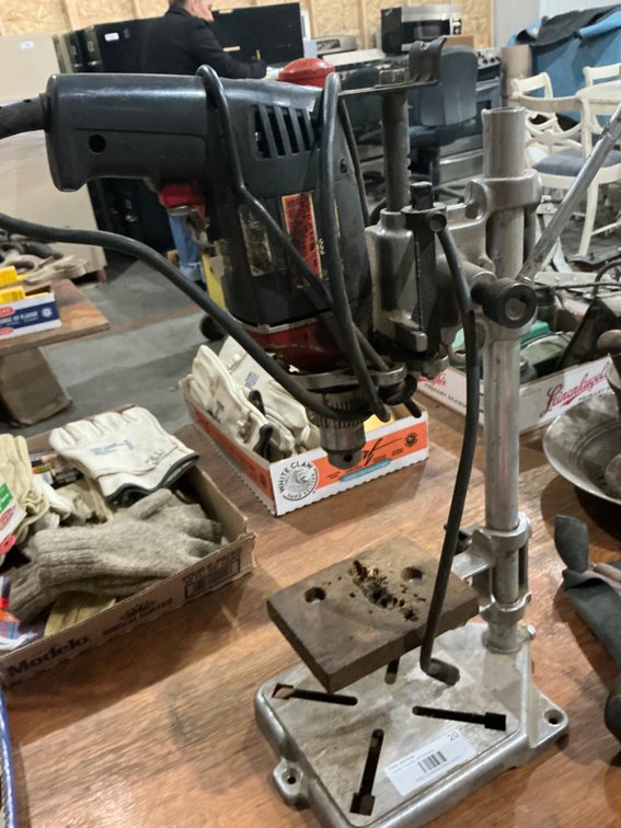 Skil Xtra-Tool 559 on Craftsman Drill Press Frame