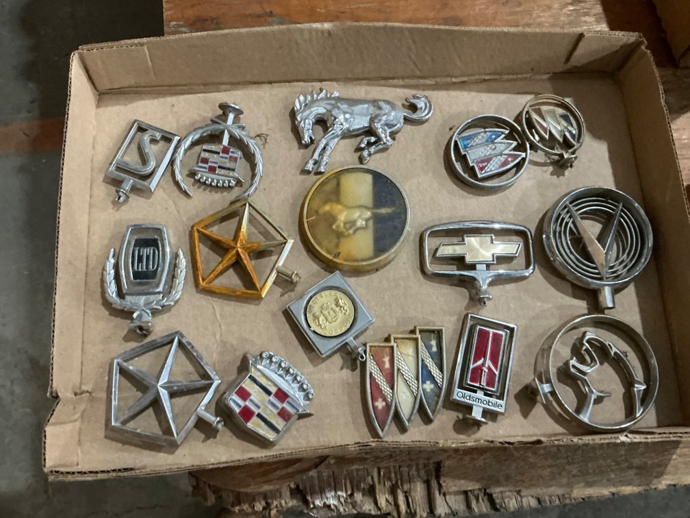 Approximately (16) Vintage Hood Ornaments
