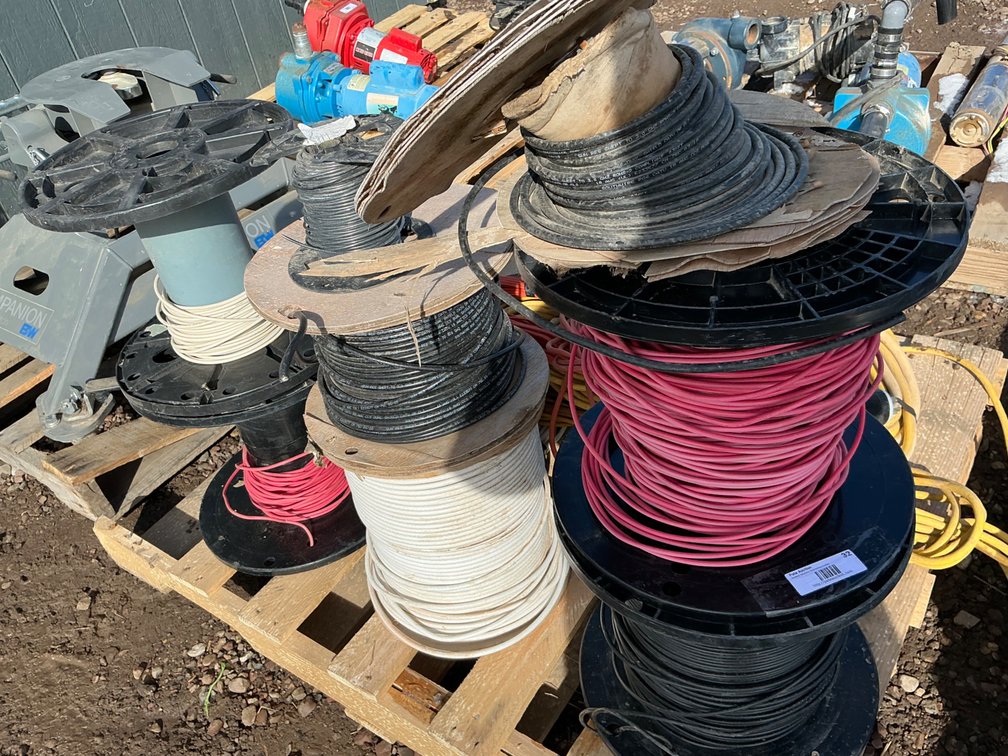 (8) Assorted Partial Spools Of Wire - See Description For Additional Details