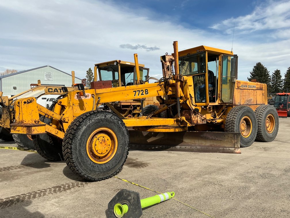 1986 John Deere 772B Motor Grader, Serial: DW772BX5611805