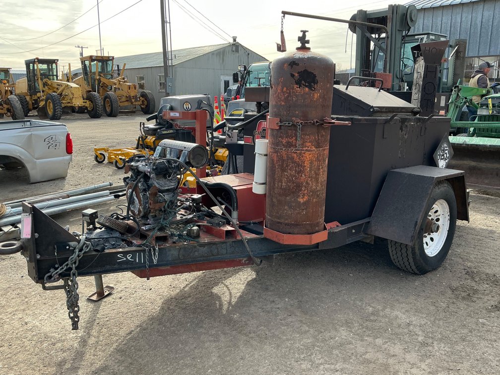1996 Cimline Tar Pot Trailer Unit - Model: 225LP, Oil Temp 0-550 Degrees (MOTOR CAUGHT FIRE)